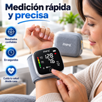 Monitor de presión arterial de muñeca Ziqing: dispositivo digital para uso doméstico con pantalla LED, brazalete con pantalla táctil, diseño compacto ideal para llevar en el bolso, estuche de transporte, puerto Tipo-C.