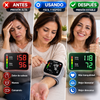 Monitor de presión arterial de muñeca Ziqing: dispositivo digital para uso doméstico con pantalla LED, brazalete con pantalla táctil, diseño compacto ideal para llevar en el bolso, estuche de transporte, puerto Tipo-C.