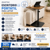 ZEAPTAC Escritorio Portátil para Laptop con Cojín de Almohada, Se Adapta a Portátiles de hasta 15.6 Pulgadas, Soporte de Regazo para Cama y Sofá