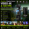 Xtra Muse Vlogging Camara con Sensor CMOS, vídeo 4K a 120 fps, estabilizador de cardán de 3 ejes, enfoque rápido, seguimiento de rostros y objetos, pantalla LCD, modo automático, zoom digital, videocámara portátil tipo Handycam.