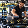 ZYKR KIT Nano-Quick Ceramic Coating Pro para automóviles, con tecnología nanocerámica e hidrofobica avanzada que ofrece un efecto de vidrio resistente al polvo y un brillo duradero. 300 ml. Brilla y restaura tu auto en 15 minutos