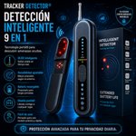 Tracker Detector® Detector de cámara oculta AI 9 en 1, detector de RF portátil, detector de dispositivo de escucha, detector antiespía, detector de rastreador GPS, detector de errores y de bolígrafo de privacidad
