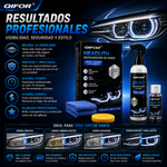 Kits de pulido QIFOR® para la restauración de faros de coche: limpia, restaura y protege los faros en 10 minutos
