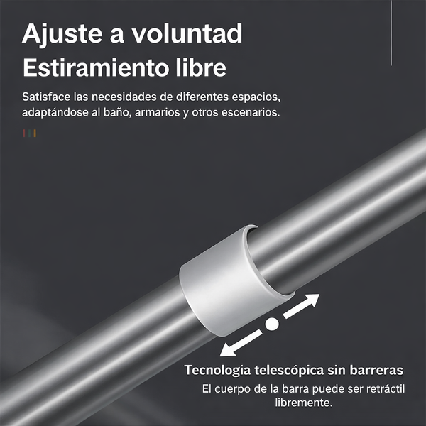 Barra Tensa Ajustable Multiuso