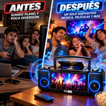 Boombox Altec Lansing de 10 pulgadas para streaming de TV, con reproductor de CD/DVD y radio