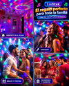 Luditek Luces de fiesta activadas por sonido con control remoto, iluminación de DJ, lámpara estroboscópica de bola de discoteca, 7 modos, luz de escenario para el hogar, habitación, bailes, fiestas