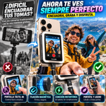 Snap Selfie Screen: accesorio de monitor con pantalla táctil magnética 4K y control táctil, conexión instantánea por cable para vlogging con smartphone/móvil; accesorio compatible con iPhone y Android.