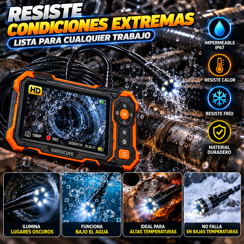 Endoscope con Luz para Inspeccion Automotriz y Mecanica