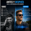 GLOSSI AI Gafas inteligentes con traducción por IA, 160 idiomas, ChatGPT, gafas con audio para hombres y mujeres, micrófono y altavoz, llamadas manos libres, lentes fotocromáticas, ideales para ciclismo, conducción, viajes y regalos