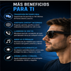 GLOSSI AI Gafas inteligentes con traducción por IA, 160 idiomas, ChatGPT, gafas con audio para hombres y mujeres, micrófono y altavoz, llamadas manos libres, lentes fotocromáticas, ideales para ciclismo, conducción, viajes y regalos