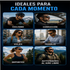 GLOSSI AI Gafas inteligentes con traducción por IA, 160 idiomas, ChatGPT, gafas con audio para hombres y mujeres, micrófono y altavoz, llamadas manos libres, lentes fotocromáticas, ideales para ciclismo, conducción, viajes y regalos