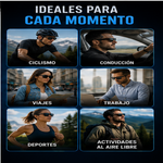 GLOSSI AI Gafas inteligentes con traducción por IA, 160 idiomas, ChatGPT, gafas con audio para hombres y mujeres, micrófono y altavoz, llamadas manos libres, lentes fotocromáticas, ideales para ciclismo, conducción, viajes y regalos