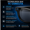 GLOSSI AI Gafas inteligentes con traducción por IA, 160 idiomas, ChatGPT, gafas con audio para hombres y mujeres, micrófono y altavoz, llamadas manos libres, lentes fotocromáticas, ideales para ciclismo, conducción, viajes y regalos