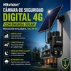 Hikvision® Cámara de seguridad digital 4G con energía solar, lente HD de 4 MP, visión nocturna a color, tarjeta celular integrada, monitoreo remoto y protección IP65; cámara para exteriores sin WiFi ideal para casa, fincas, granjas u hogares