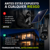 Hikvision® Cámara de seguridad digital 4G con energía solar, lente HD de 4 MP, visión nocturna a color, tarjeta celular integrada, monitoreo remoto y protección IP65; cámara para exteriores sin WiFi ideal para casa, fincas, granjas u hogares