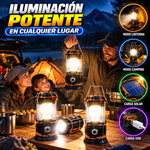 Paquete de 4 linternas LED plegables y compactas: duraderas, impermeables, recargables mediante energía solar y USB, alimentadas por energía solar, brillo ajustable, resistentes al calor y al frío, baterías incluidas. Luces de emergencia con modo linterna