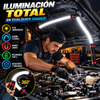 Linterna LED flexible tipo barra – Luz de trabajo LED recargable y flexible de 27 pulgadas; luz de inspección manos libres de alta luminosidad para reparación de automóviles, trabajo bajo el capó, garaje, mecánica, bricolaje, acampada y emergencias.
