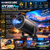 Proyector Magcubic HY300Pro (290 ANSI, Android 14, WiFi 6 de doble banda, decodificación 8K/4K, corrección trapezoidal automática, Bluetooth 5.4 inalámbrico, pantalla de 130", resolución 1280x720p