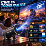 Proyector Magcubic HY300Pro (290 ANSI, Android 14, WiFi 6 de doble banda, decodificación 8K/4K, corrección trapezoidal automática, Bluetooth 5.4 inalámbrico, pantalla de 130", resolución 1280x720p