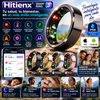 Hitienx Smart Ring 3 Ajustable – Seguimiento del sueño 24/7, monitoreo de frecuencia cardíaca y temperatura, análisis de pulso, estrés y ciclo, modo de cuidado familiar, compatible con Android/iOS, dispositivo wearable resistente al agua.