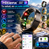 Hitienx Smart Ring 3 Ajustable – Seguimiento del sueño 24/7, monitoreo de frecuencia cardíaca y temperatura, análisis de pulso, estrés y ciclo, modo de cuidado familiar, compatible con Android/iOS, dispositivo wearable resistente al agua.