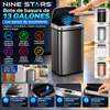 Bote de basura Nine Stars inteligente con sensor de movimiento