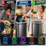Bote de basura Nine Stars inteligente con sensor de movimiento