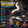 Linterna LED flexible tipo barra – Luz de trabajo LED recargable y flexible de 27 pulgadas; luz de inspección manos libres de alta luminosidad para reparación de automóviles, trabajo bajo el capó, garaje, mecánica, bricolaje, acampada y emergencias.