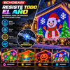 ECHOSARI Red de luces LED inteligentes para exteriores (600 LED, 4x10 pies), con aplicación y control remoto, sincronización con música, resistencia al agua IP65 y modos de color personalizables; ideal para patios, jardines, vallas y decoración de fiestas