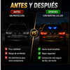 Luz premium de advertencia y de lujo LED para vehiculo Funciona con energía solar, resistente a la intemperie, activación automática al oscurecer: para mayor seguridad en la carretera.