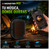 MONSTER M3 Altavoz Bluetooth portátil, sonido estéreo TWS, resistencia al agua IPX7, altavoz portátil con clip magnético, altavoz inalámbrico ultraligero (80 g) para exteriores, viajes, acampad, trabajo y deporte