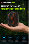 MONSTER M3 Altavoz Bluetooth portátil, sonido estéreo TWS, resistencia al agua IPX7, altavoz portátil con clip magnético, altavoz inalámbrico ultraligero (80 g) para exteriores, viajes, acampad, trabajo y deporte