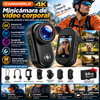 CAMWORLD 4K: Minicámara de vídeo corporal incluye tarjeta de memoria Micro SD de 64 GB, clip, lente, conectividad WiFi, pantalla HD de 1,47 pulgadas y soporte magnético de fijación rápida; cámara corporal ideal para vlogging, perfecta para ciclistas.