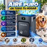 Purificador de aire para mascotas Heapets P358 para el hogar (habitaciones grandes de hasta 2500 pies cuadrados), filtro HEPA H13 de doble cara con prefiltro lavable; captura de pelo de mascotas, caspa, olores, alérgenos, humo y polvo.