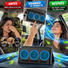 Aire acondicionado para carro ultra potente con panel solar extractor de olores 3 Ventiladores