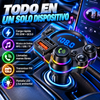 Transmisor FM Bluetooth 5.3 para coche con soporte QC3.0, adaptador de carga rápida dual USB PD 20W, reproductor MP3/USB/TF, receptor de radio inalámbrico, llamadas manos libres, pantalla LED, accesorio para el interior del vehículo.