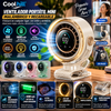 Ventilador portátil mini Coolhill: ventilador de pinza inalámbrico y recargable para escritorio, con 100 velocidades ajustables, batería de larga duración de 5000 mAh, pantalla digital, ultra silencioso, duradero y con luz LED; ideal para viajes.
