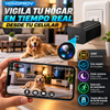 HOHOPROV Mini cámara de seguridad tipo cargador 1080P con tarjeta Micro SD de 64 GB, gran angular de 120 grados, conexión a toma de corriente de 220 V, visión nocturna, detección de movimiento y monitor para mascotas en casa (sin WiFi).