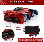 Coche de control remoto para escalada de pared con faro