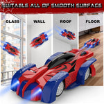 Coche de control remoto para escalada de pared con faro